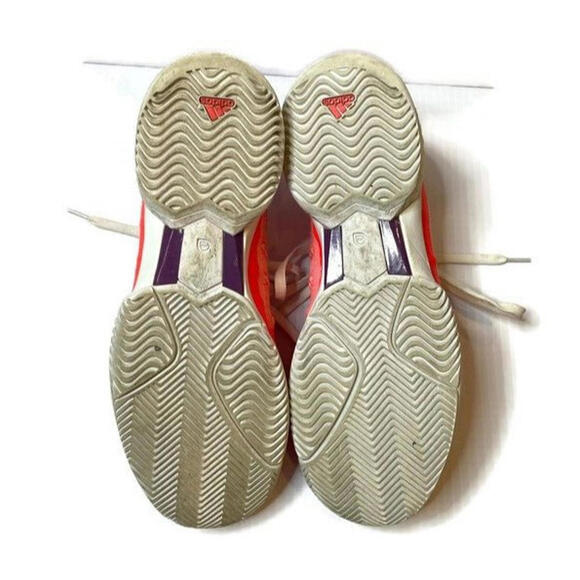 Adidas Womens SMC Barricade Boost 2016 Tennis Sneakers Coral Orange Size 11 - Picture 7 of 9